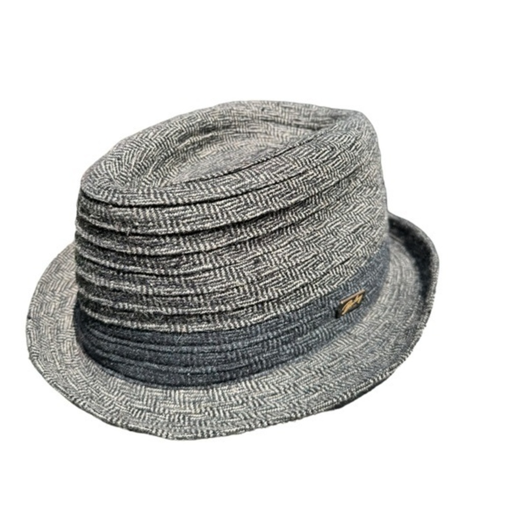 Bailey of Hollywood men’s grey tweed wool blend travelers hat medium